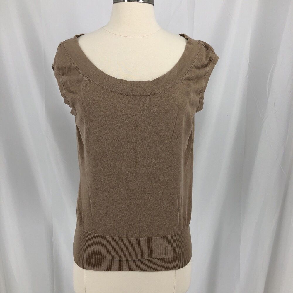 Banana Republic Women’s Cap Sleeve Sweater In Camel, Size Large